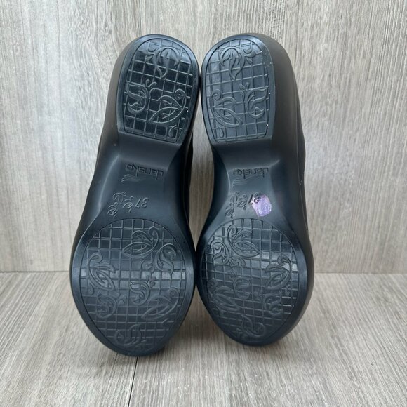 Dansko Arden Clog Shoes Women 37 Slip-on Round Toe Cushioned Leather Black - Picture 13 of 13